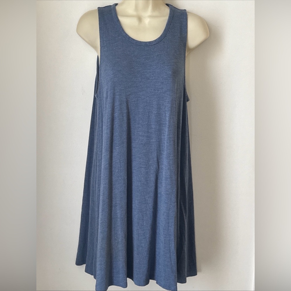 Womens Madewell Blue High Point Tank Swing Dress  Size L
